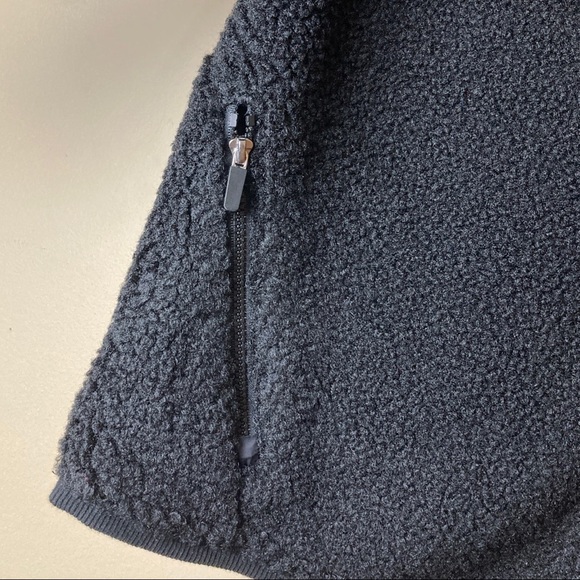 NWT Joy Lab Full Zip Sherpa Jacket with Hood Black - Picture 8 of 10